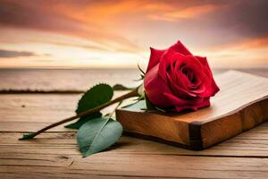 the rose is a symbol of love and romance, and is often used to represent the person. AI-Generated photo