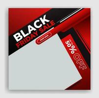 Black Friday Sale post banner template design vector