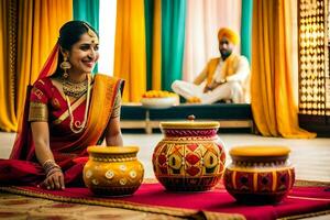 indian wedding photography in delhi. AI-Generated photo