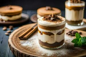 the best coffee desserts for your next coffee date. AI-Generated photo
