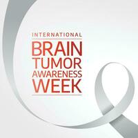 International Brain Tumor Awareness Week design template good for celebration usage. brain vector illustration. brain tumor vector image. vector eps 10. flat design.