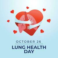 Lung Health Day design template good for celebration usage. lung vector design template. lung health vector illustration. flat design. vector eps 10.