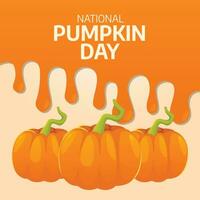 National Pumpkin Day design template good for celebration usage. pumpkin design template. pumpkin vector image. vector eps 10.