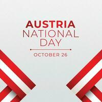 Austrian National Day design template good for celebration usage. austrian flag vector design. flat design. vector eps 10.