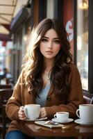 Beautiful Woman. Ai Generate photo