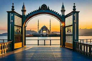 the mosque of istanbul is the largest mosque in the world. AI-Generated photo
