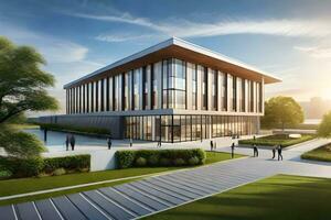 el nuevo edificio será ser situado en el instalaciones de el Universidad de Washington. generado por ai foto