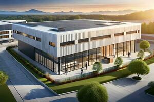 a rendering of the new building at the university of washington. AI-Generated photo