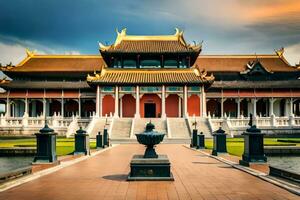 the chinese palace in singapore. AI-Generated photo