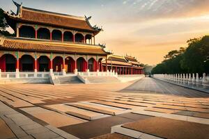 the forbidden city, beijing, china. AI-Generated photo