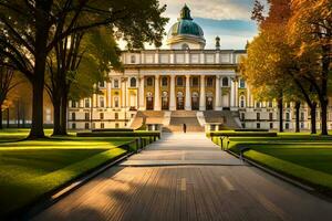 the university of vienna in autumn. AI-Generated photo