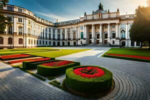 el Universidad de Breslavia, Polonia. generado por ai foto