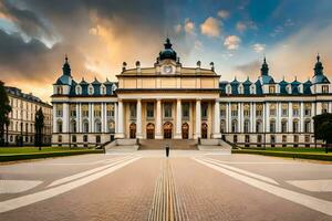 el Universidad de Breslavia, Polonia. generado por ai foto