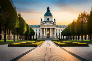 el edificio de el Universidad de Viena en el ciudad de Viena, Austria. generado por ai foto