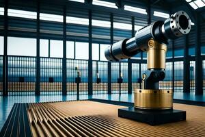 a robotic arm is sitting on top of a table. AI-Generated photo