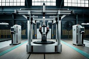 a large machine with a large machine on top. AI-Generated photo