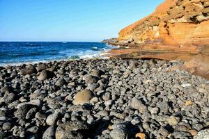 Scenic view of the shore photo