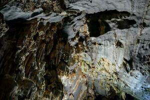 Inside a cave photo