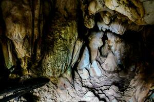 Inside a cave photo