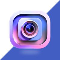 3d rond instagram logo icône social médias 3d rendre transparent Contexte png