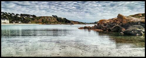 Serenity of the Pink Granite Coast   Trebeurden, Brittany, France photo