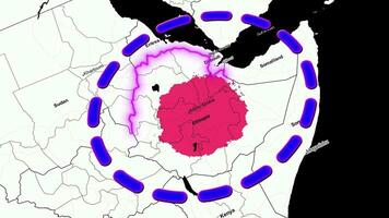 Etiopia carta geografica . video