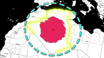 Argelia mapa . video