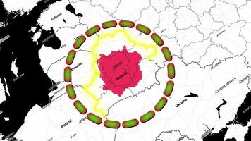 bielorrusia mapa . video