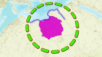 Libya Map . video