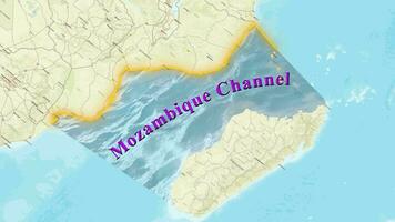 mozambico canale carta geografica video