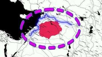 Syria Map . video