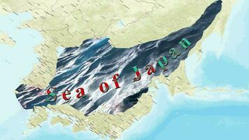 Sea of Japan Map video