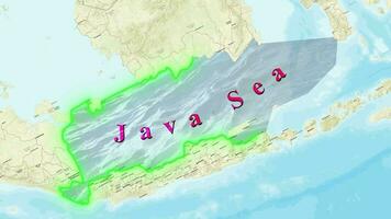Java Sea Map . video