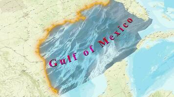 Gulf of Mexico Map video