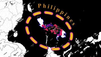 Filippine carta geografica . video