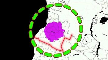 Angola Map . video