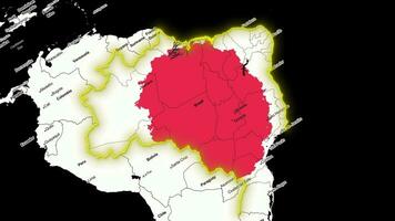 Brazil Map . video