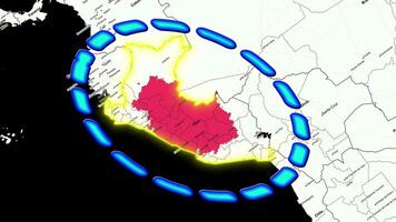 Perù carta geografica . video