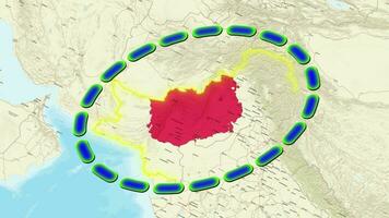 Pakistan Map . video