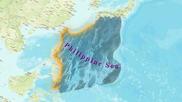 filipino mar mapa . video