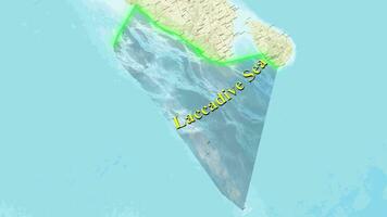 Laccadive Sea Map video