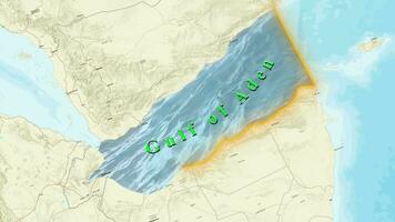 Gulf of Aden Map video