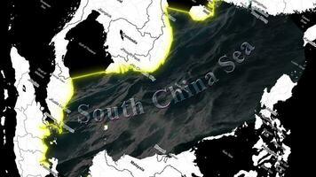 sul China mar mapa video