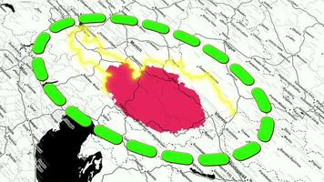 Áustria mapa . video