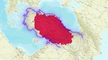 Turkey Map . video
