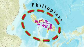 Philippines Map . video