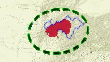 tajiquistão mapa . video