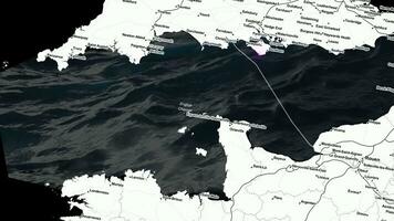 English Channel Map video