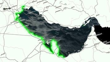 Persian Gulf Map video