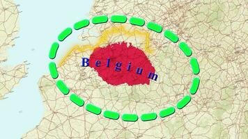 Belgium Map . video